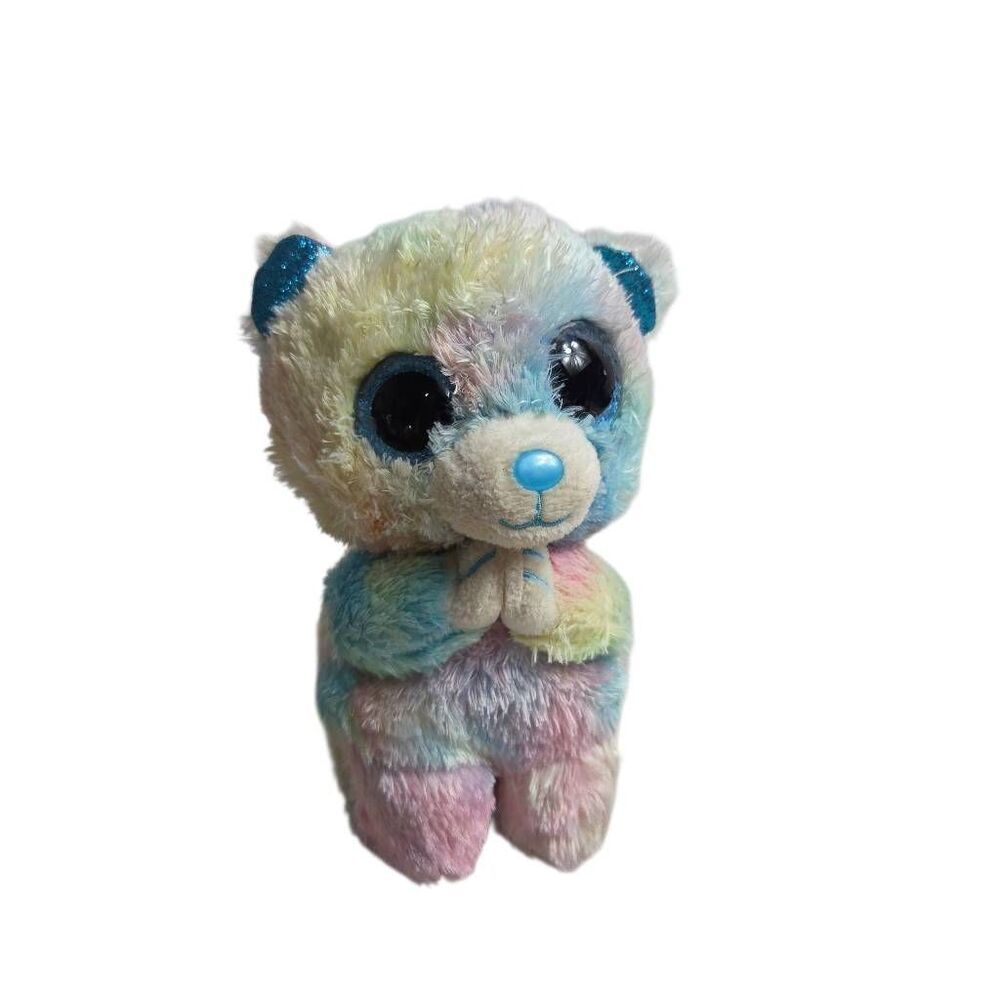 Ty Beanie Boos "Hope" rainbow tie-dye Plush 7"